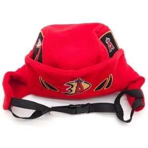 Anaheim Angels Anaheim Ducks Promo Hockey Helmet Beanie Hat Stadium Giveaway Cap